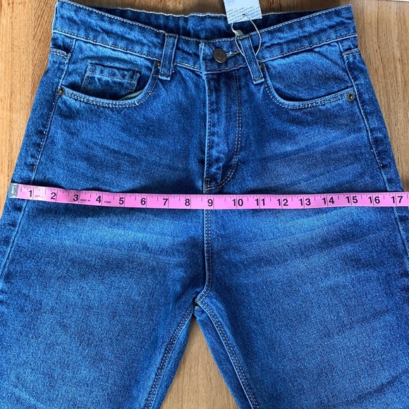 Mom jeans vintage wash no stretch - Picture 4 of 8